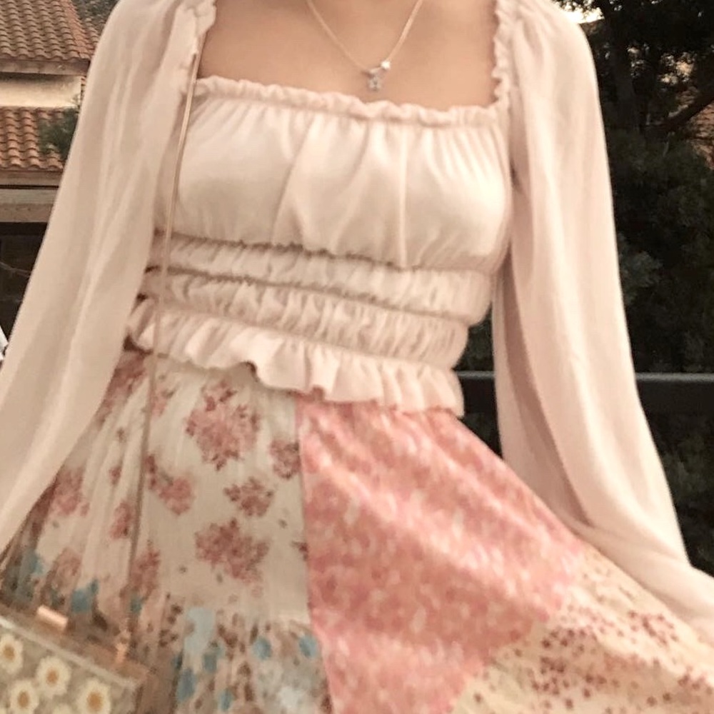 Cottagecore Bundle Smocked Top and Midi Skirt